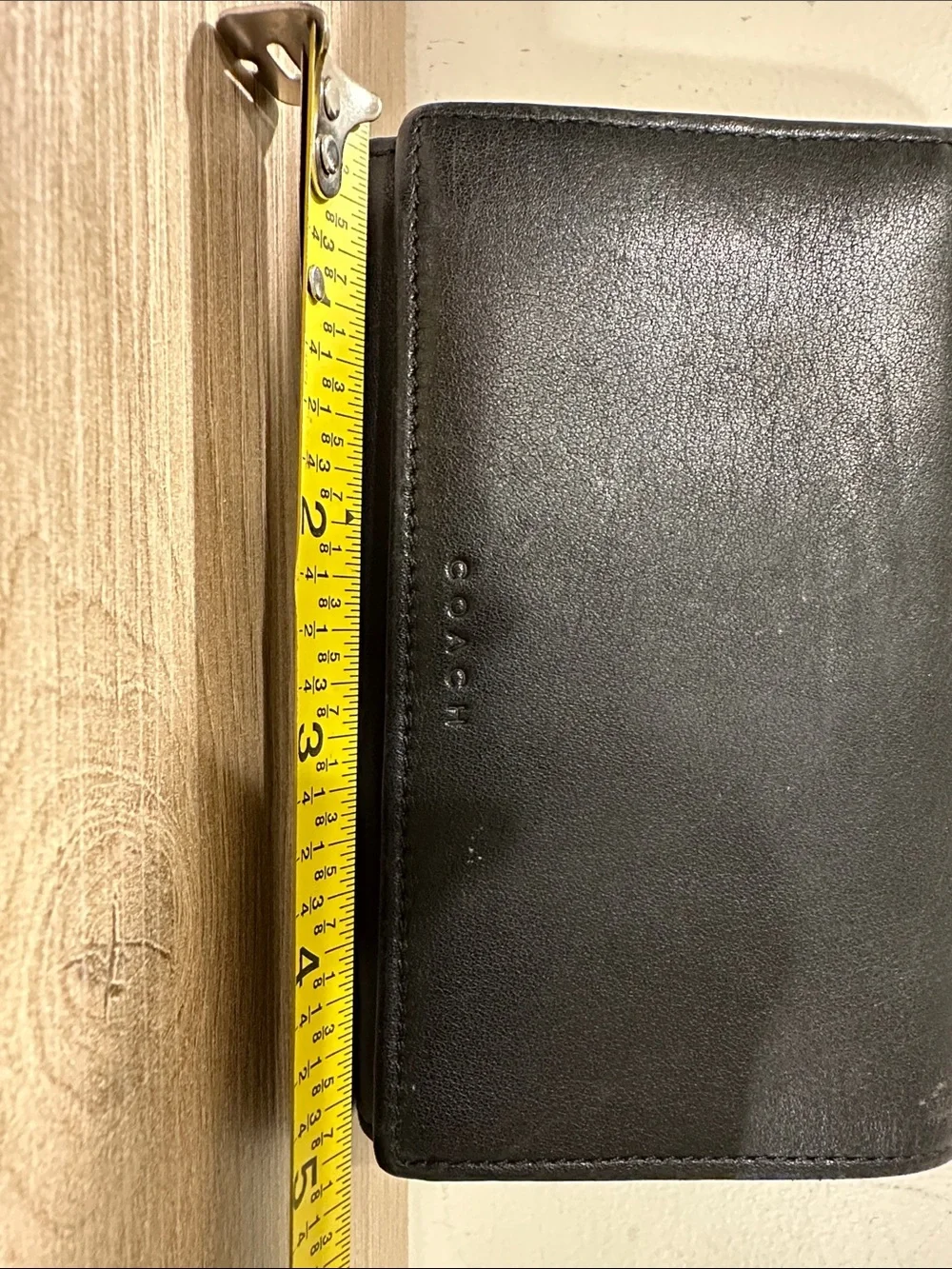 Coach Black Men’s Leather Zip Wallet